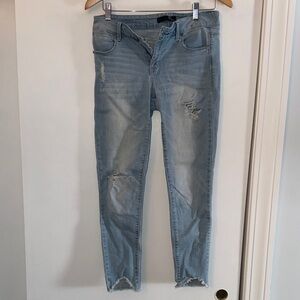 1822 Distressed Light Blue Women's Jeans Sz 29